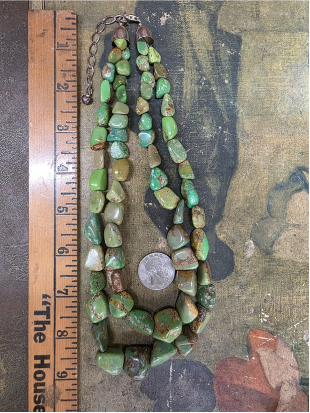 Jay King DTR Mine Finds Double Strand Green Turquoise Nugget Necklace 925 87